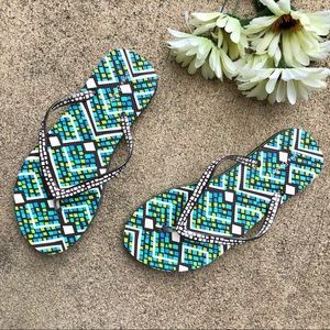 NWOT Vera Bradley Flip Flops 7-8